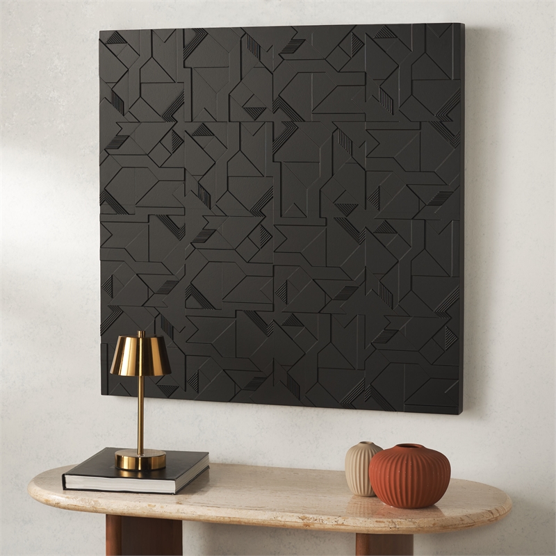 Safavieh Emery Wood Wall Decor in Black