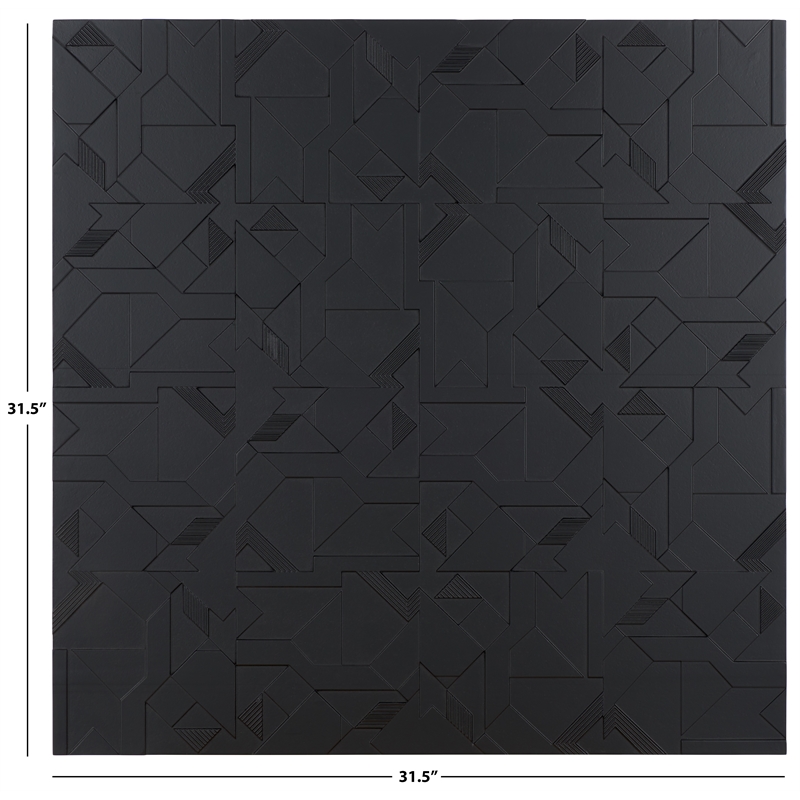 Safavieh Emery Wood Wall Decor in Black