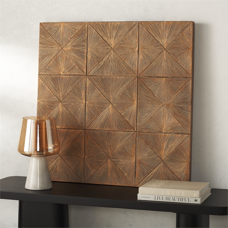 Safavieh Marlow Wood Wall Decor in Gold