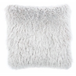 Safavieh Shag Modish Polyester Metallic Pillow in Silver