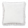 Safavieh Shag Modish Polyester Metallic Pillow in Silver