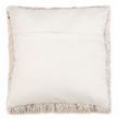 Safavieh Shag Modish Polyester Metallic Pillow in White