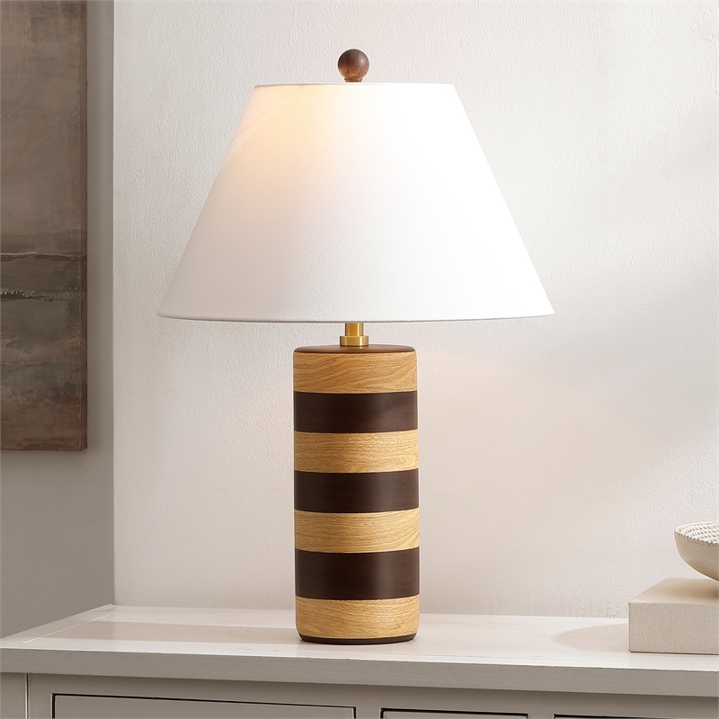 Safavieh Shea Resin Table Lamp in Light Brown / Brown