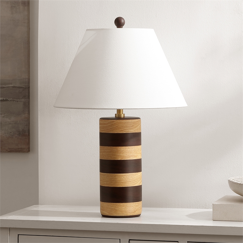 Safavieh Shea Resin Table Lamp in Light Brown / Brown