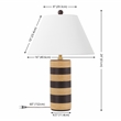Safavieh Shea Resin Table Lamp in Light Brown / Brown