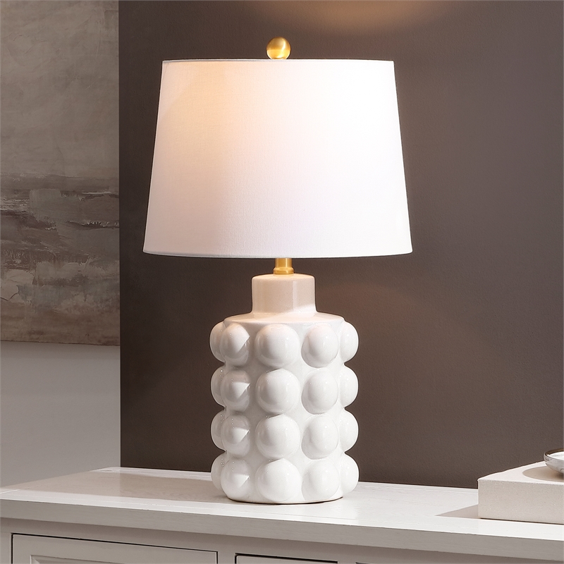 Safavieh Konny Ceramic Table Lamp in White