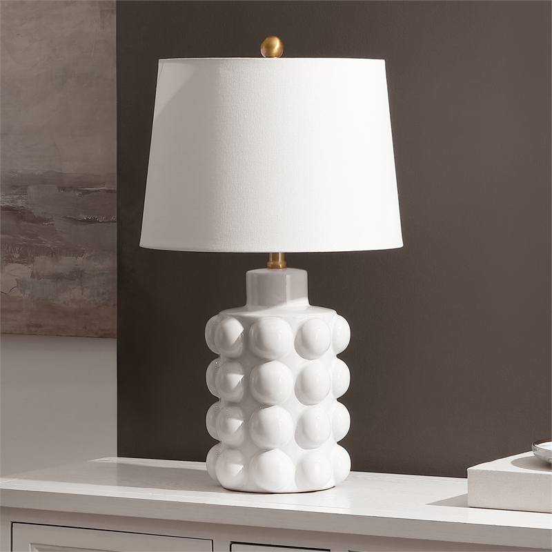 Safavieh Konny Ceramic Table Lamp in White