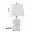 Safavieh Konny Ceramic Table Lamp in White