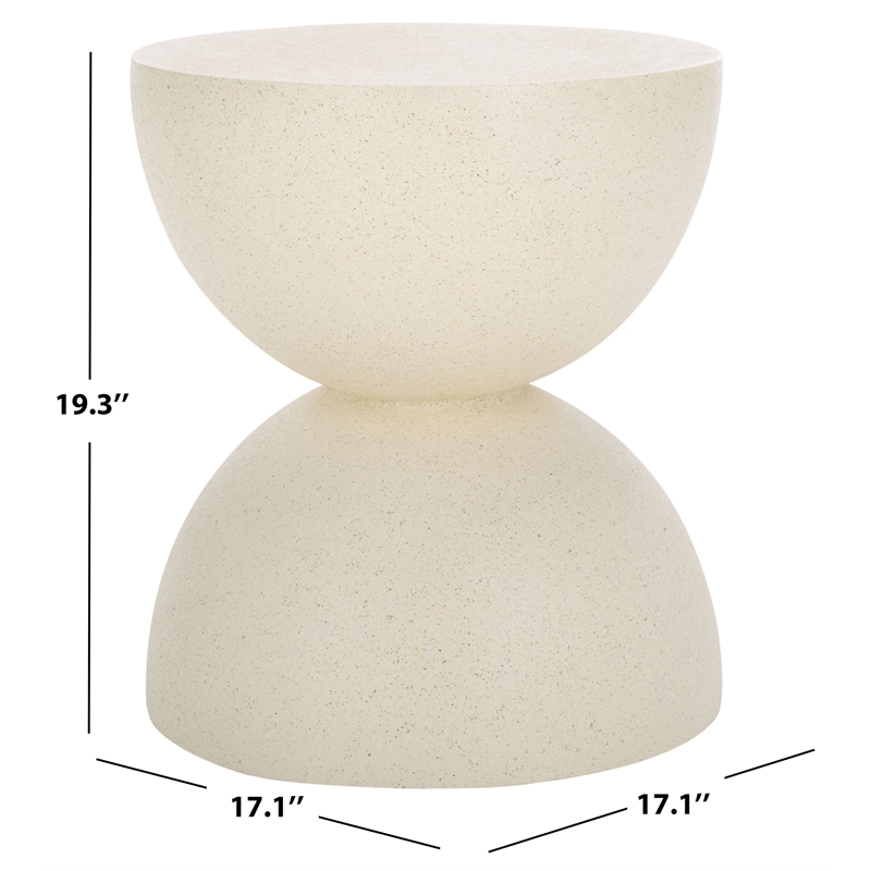 Safavieh Austyn Hourglass Accent Table in White