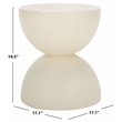 Safavieh Austyn Hourglass Accent Table in White