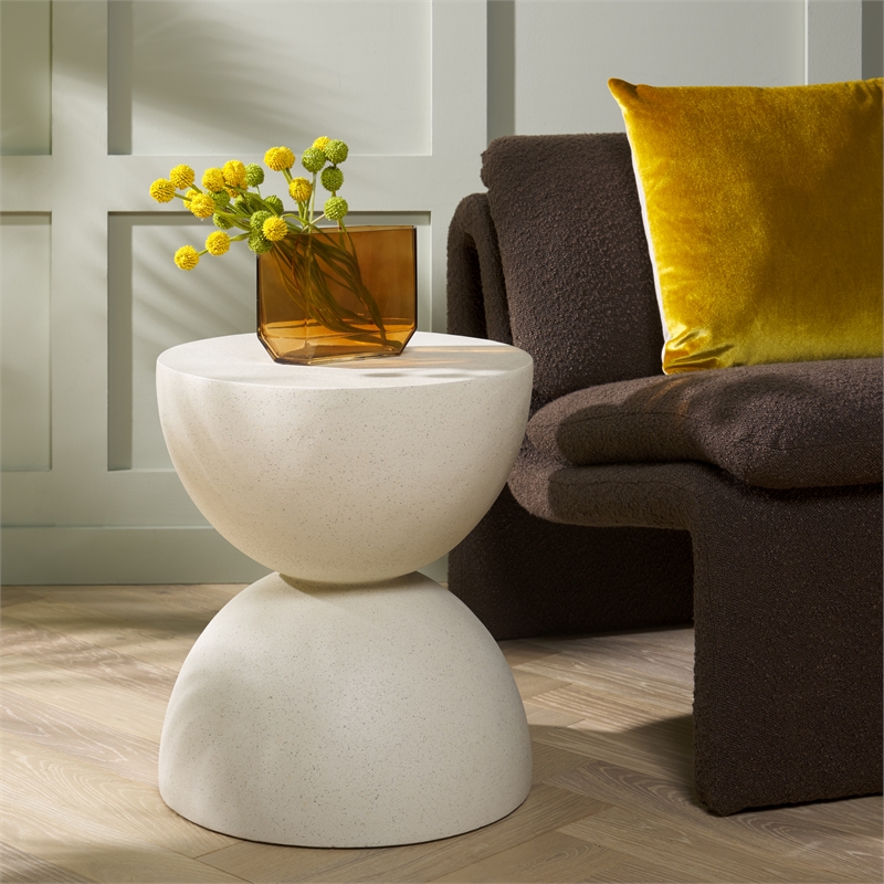 Safavieh Austyn Hourglass Accent Table in White