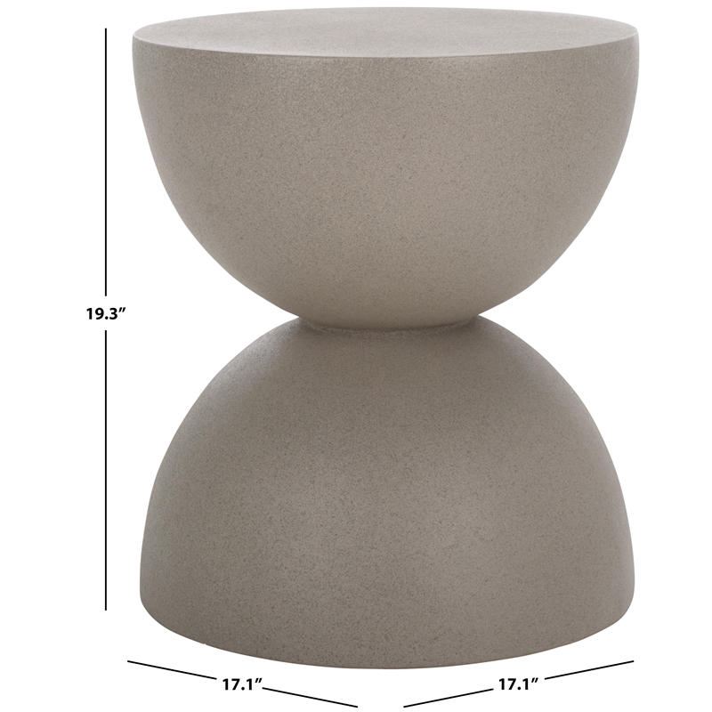 Safavieh Austyn Hourglass Accent Table in Gray