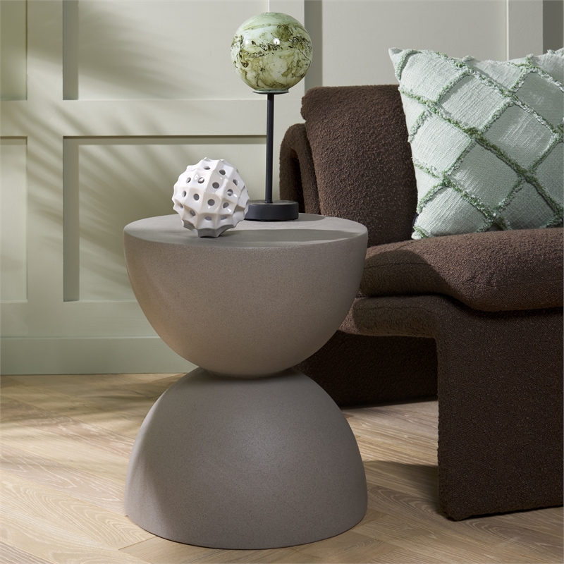 Safavieh Austyn Hourglass Accent Table in Gray