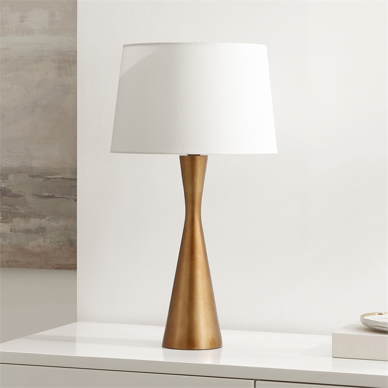 Safavieh Edie Resin Table Lamp in Brass