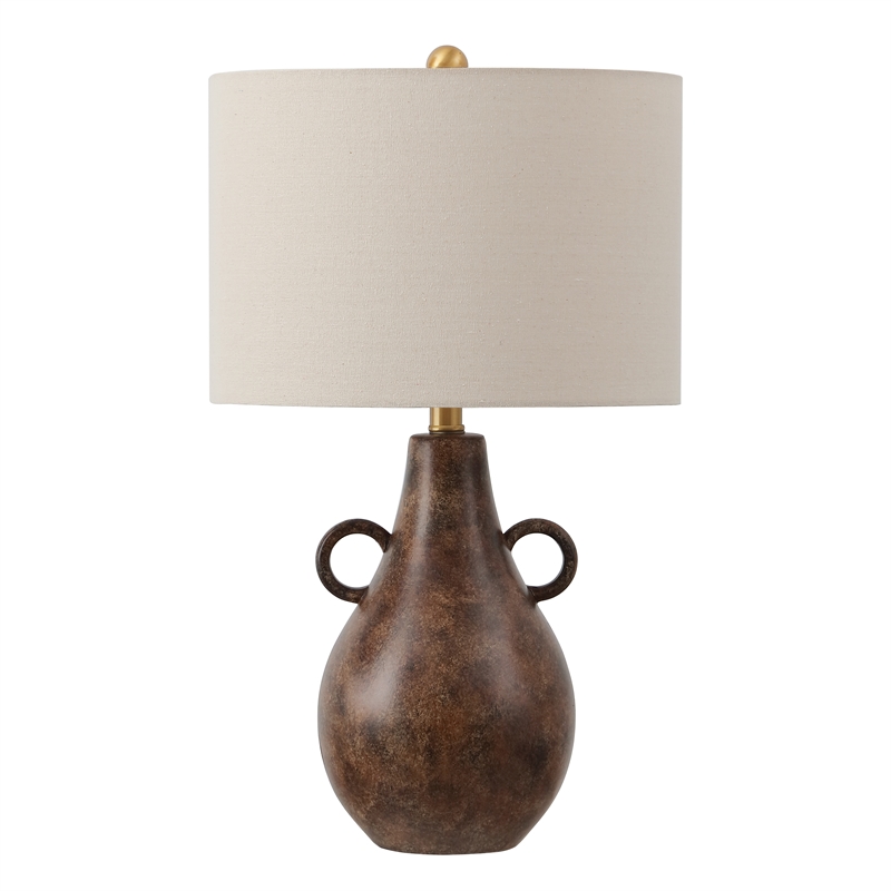 Safavieh Shiloh Ceramic Table Lamp in Brown