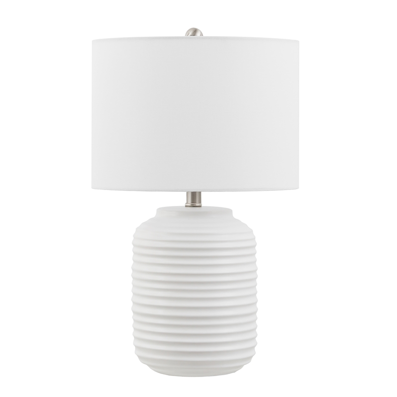 Safavieh Elio Ceramic Table Lamp in White