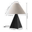 Safavieh Renzo Resin Table Lamp in Black