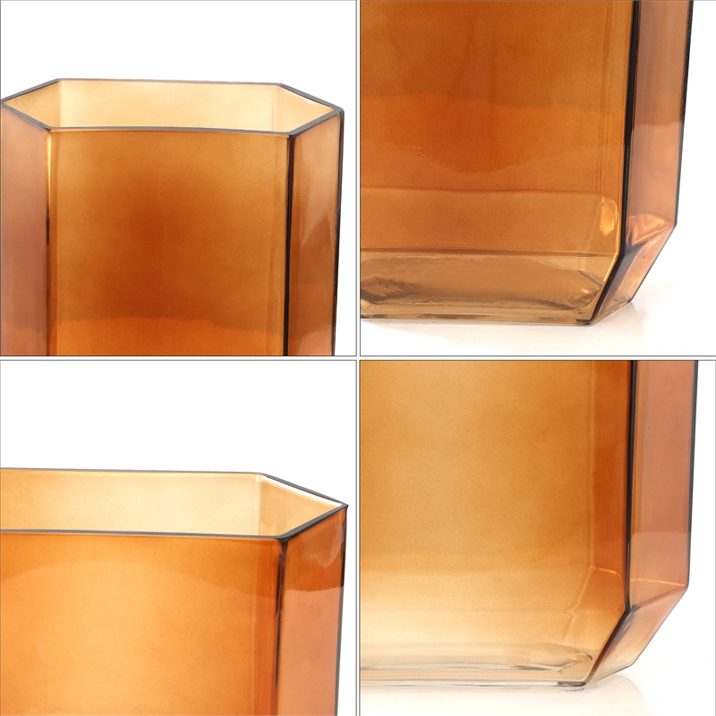 Safavieh Noreno  Glass Vase Set 2 in Orange Tint