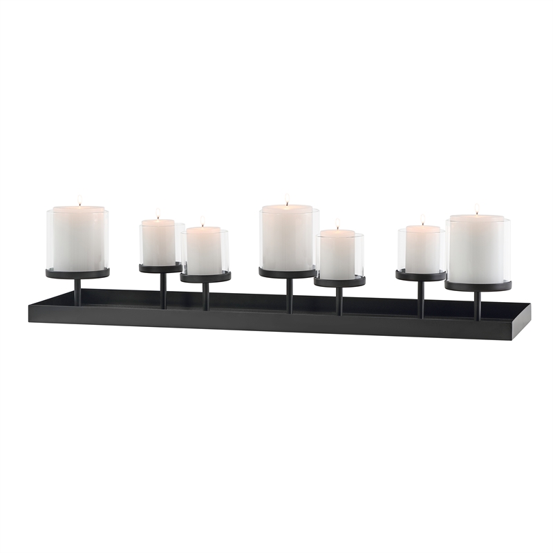 Safavieh Kiki Metal Candle Holder Centerpiece in Black