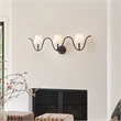 Safavieh Rylie 3 Light Metal and Fabric Wall Sconce in Bronze