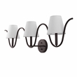 Safavieh Rylie 3 Light Metal and Fabric Wall Sconce in Bronze