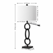 Safavieh Alaia Iron and Cotton Table Lamp in Black