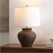 Safavieh Ledger Ceramic Table Lamp in Brown