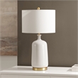 Safavieh Stevie Ceramic Table Lamp in Cream / Brass