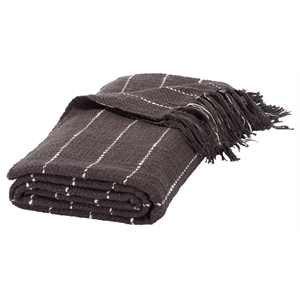 Safavieh Sloane Cotton Throw in Gray / White