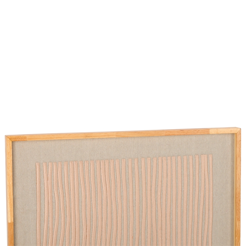 Safavieh Kai Wood Framed Emboridery Art in Natural