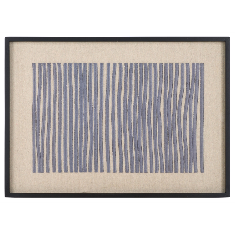 Safavieh Kai Wood Framed Embroidery Art in Black