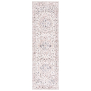 Safavieh Arizona 2'-6&quot x 6'-0&quot Polyester Power Loomed Rug in Peach / Beige