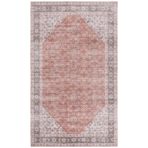 Safavieh Arizona 6'-0&quot x 9'-0&quot Polyester Power Loomed Rug in Rust / Olive