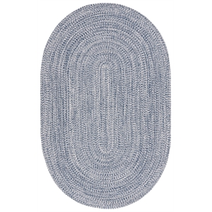 Safavieh Braided 6'-0&quot x 8'-0&quot  Hand Woven Rug in Navy / Ivory