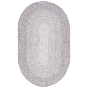 Safavieh Braided 6'-0&quot x 8'-0&quot  Hand Woven Rug in Gray / Ivory