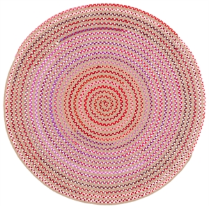 Safavieh Braided 800 4'-0&quot x 6'-0&quot Jute  Hand Woven Rug in Natural / Red
