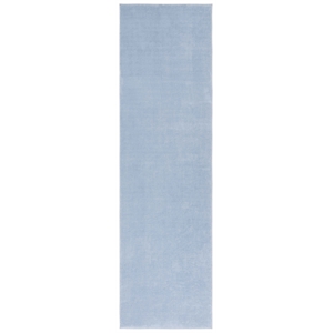 Safavieh Loft 300 2'-3&quot x 10'-0&quot Polyester Power Loomed Rug in Light Blue