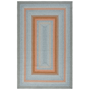 Safavieh Braided 5'-0&quot x 8'-0&quot  Hand Woven Rug in Gray / Rust