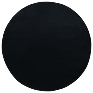 Safavieh Faux Rabbit Fur 5'-0&quot x 7'-0&quot Polyester Power Loomed Rug in Black