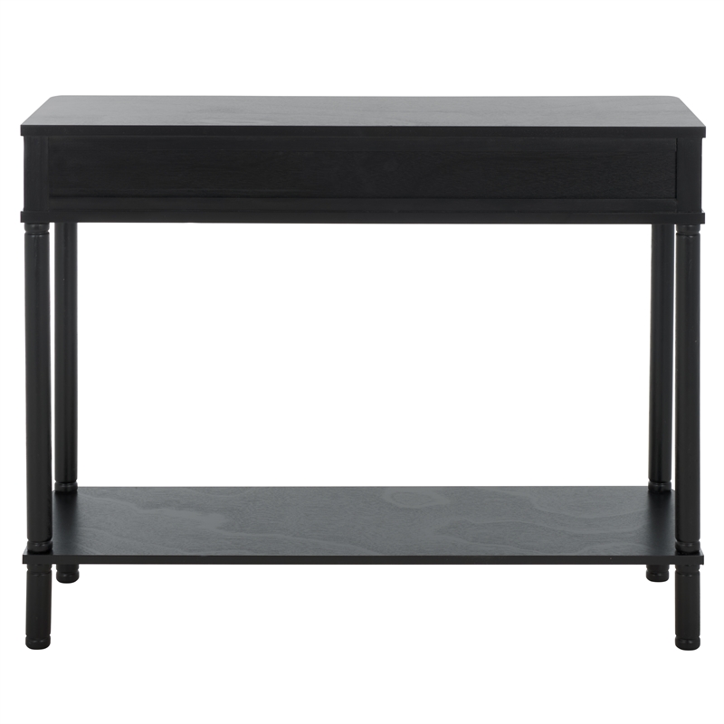 Safavieh Thurston Wood 2 Drw Console in Matte Black
