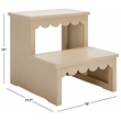 Safavieh Haven Wood 2 Stair Step Stool in Natural