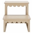 Safavieh Haven Wood 2 Stair Step Stool in Natural