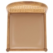 Safavieh Laylie Rattan And Leather Counter Stool in Brown / Natural