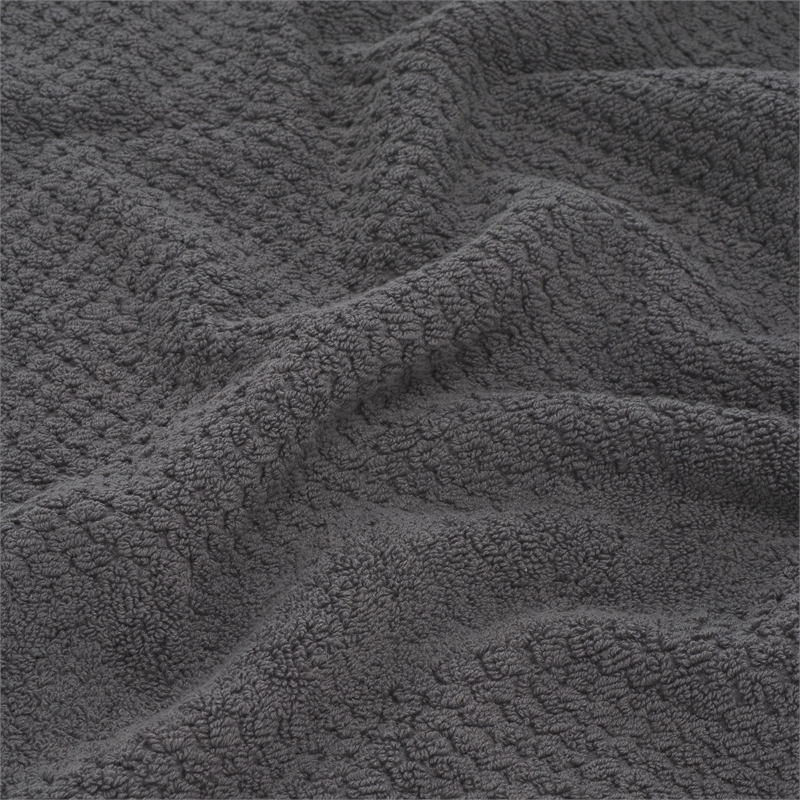 Safavieh Chelsea  8 Pc Cotton Towel Bundle in Dark Gray