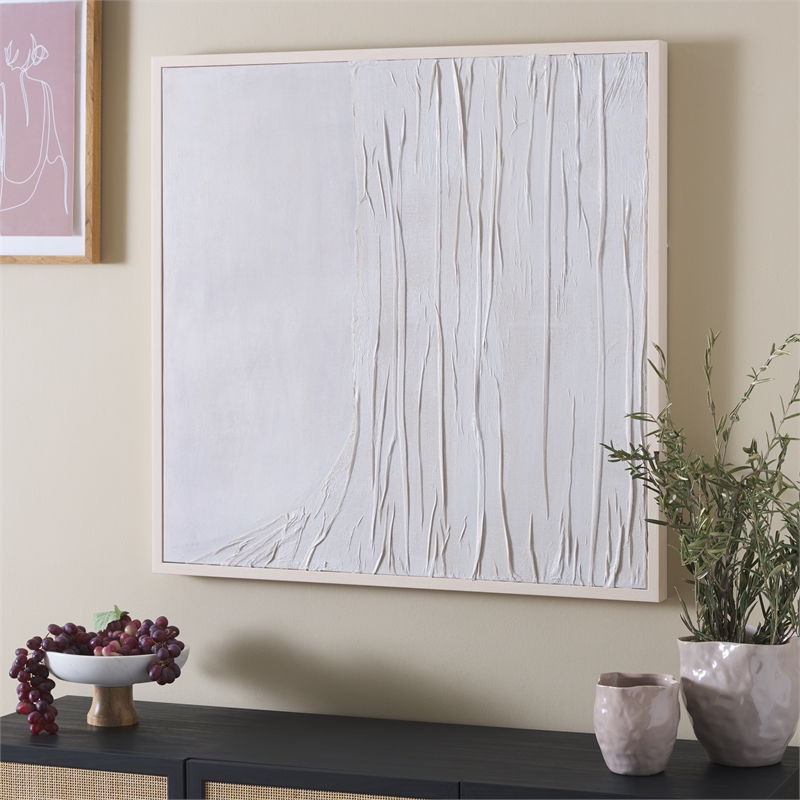 Safavieh Iron It OutWood and Iron Framed Mixed Media Art in Off White