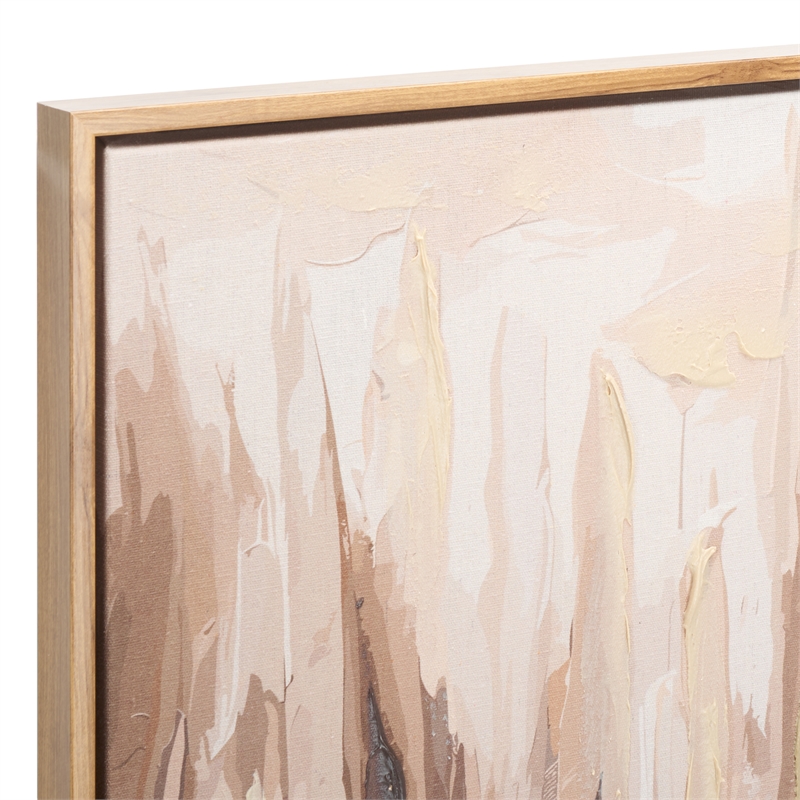 Safavieh Pick Up Sticks Wood and Iron Framed Linen Canvas in Brown/Cream