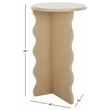 Safavieh Lilith Wavy Wood Accent Table in Natural