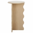 Safavieh Lilith Wavy Wood Accent Table in Natural