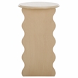 Safavieh Lilith Wavy Wood Accent Table in Natural
