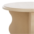 Safavieh Lilith Wavy Wood Accent Table in Natural
